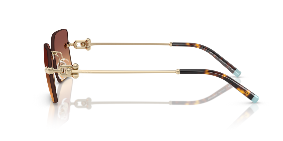Tiffany & Co. TF3088 - Pale gold / Orange gradient violet - side view - 618978