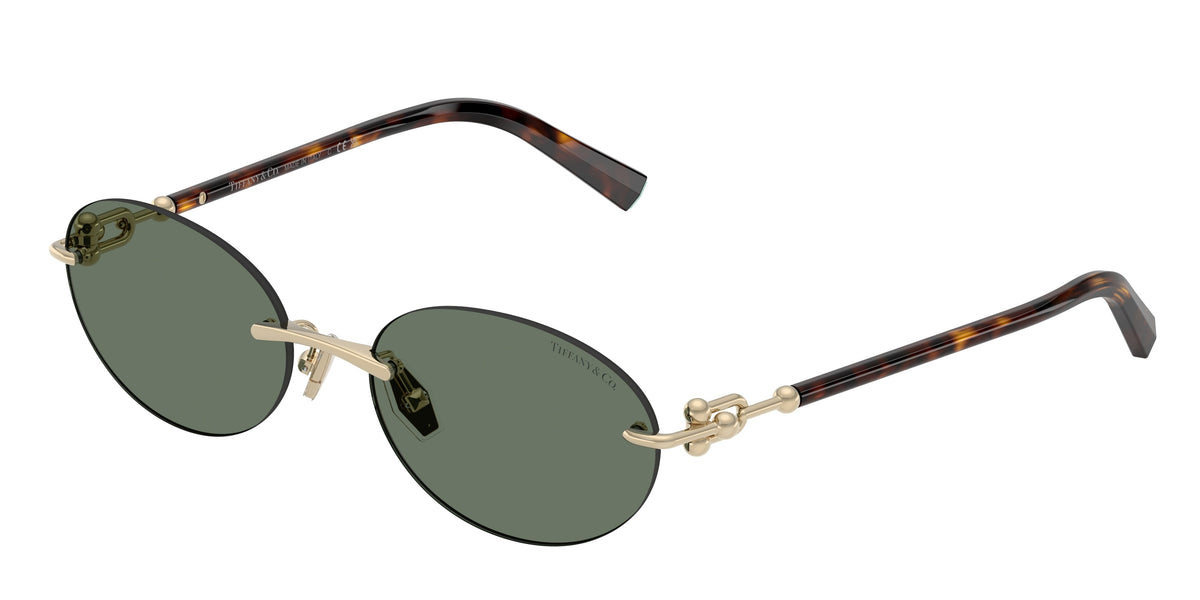 Tiffany & Co. TF3104D — Pale gold / Dark green — 623882