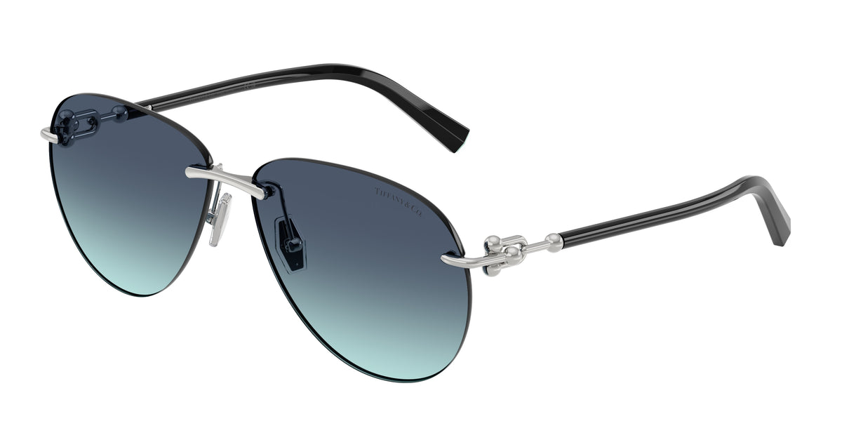 Tiffany & Co. TF3124 — Silver / Azure gradient blue — 60019S