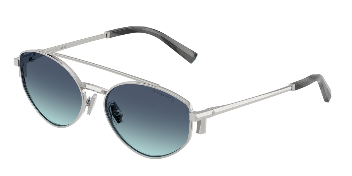 Tiffany & Co. TF3125 — Silver / Azure gradient blue — 60019S