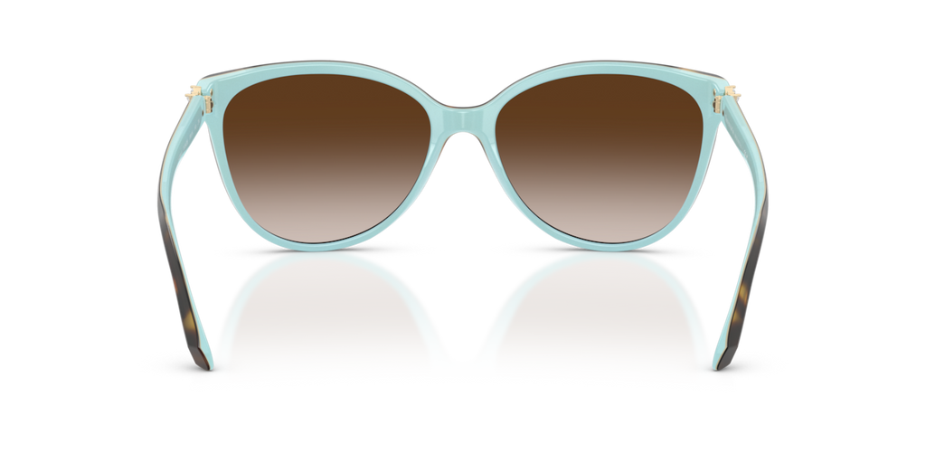 Tiffany & Co. TF4089B - Havana on tiffany blue / Brown gradient - rear view - 81343B