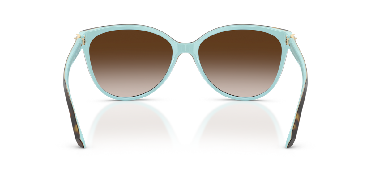 Tiffany & Co. TF4089B - Havana on tiffany blue / Brown gradient - rear view - 81343B