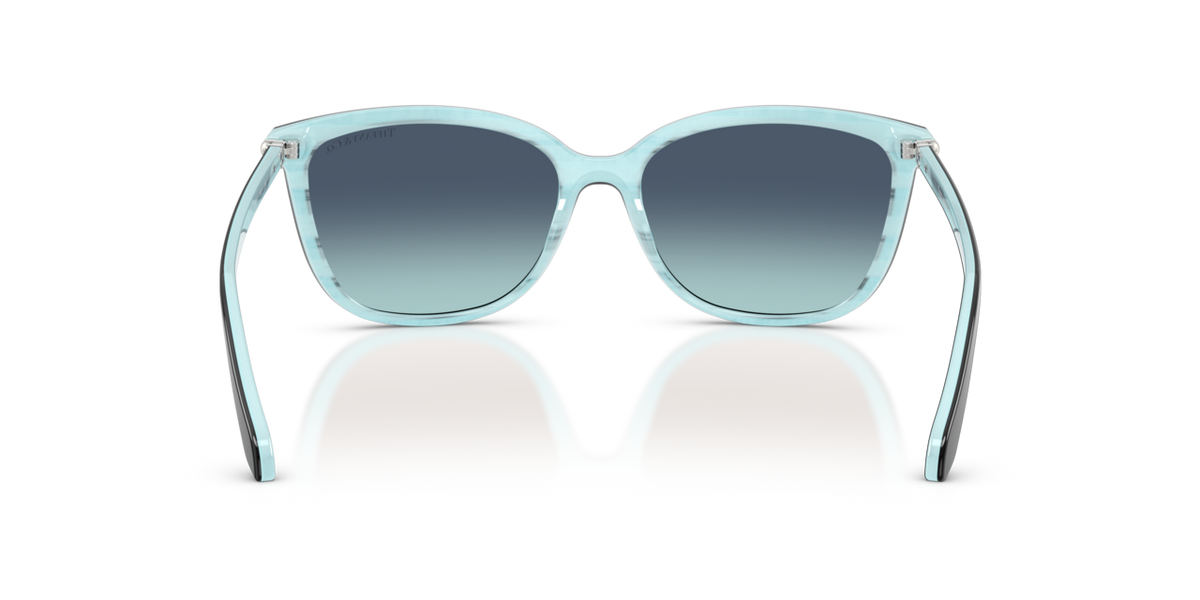 Tiffany & Co. TF4105HB - Black / Tiffany blue gradient - rear view - 81939S