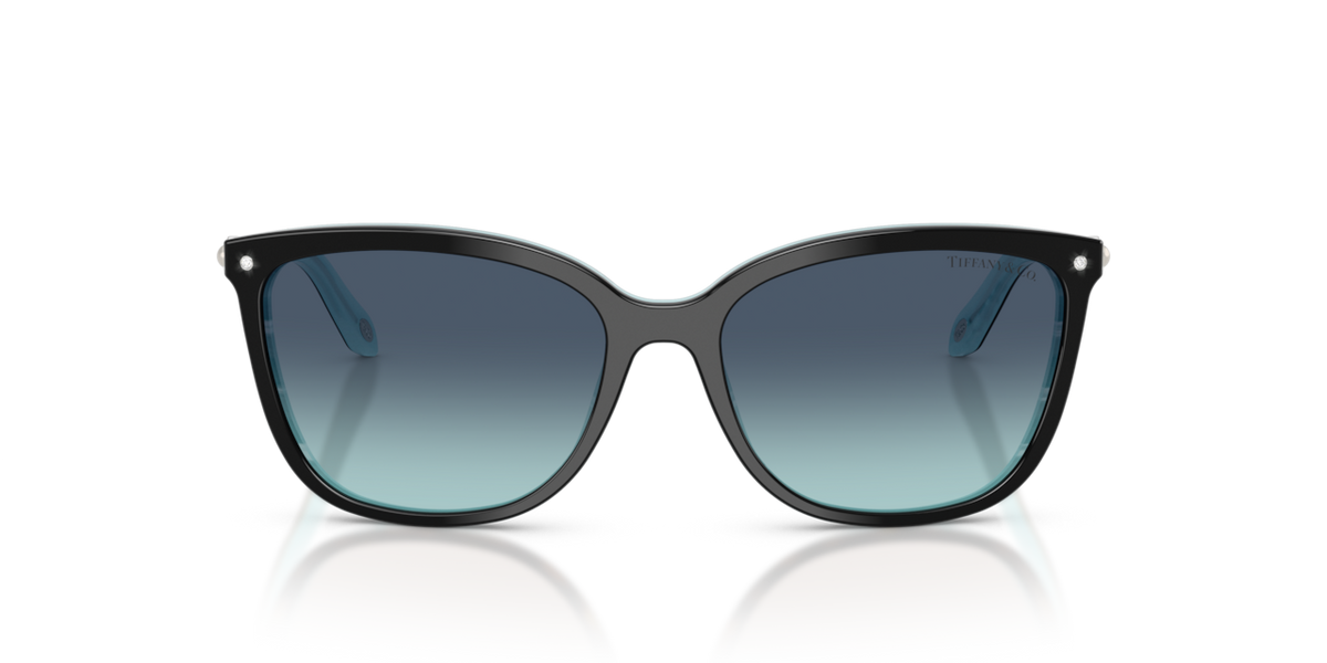 Tiffany & Co. TF4105HB - Black / Tiffany blue gradient - front view - 81939S