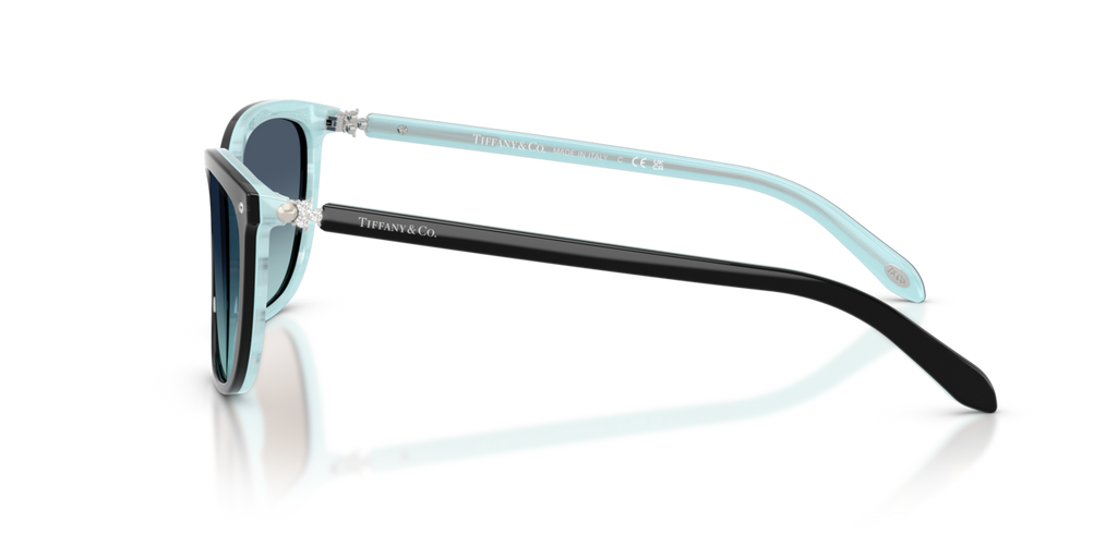 Tiffany & Co. TF4105HB - Black / Tiffany blue gradient - side view - 81939S