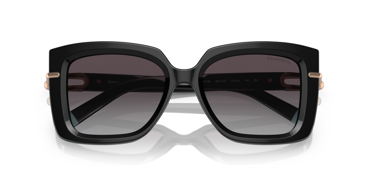 Tiffany & Co. TF4199 - Black / Grey gradient - folded front view - 80013C