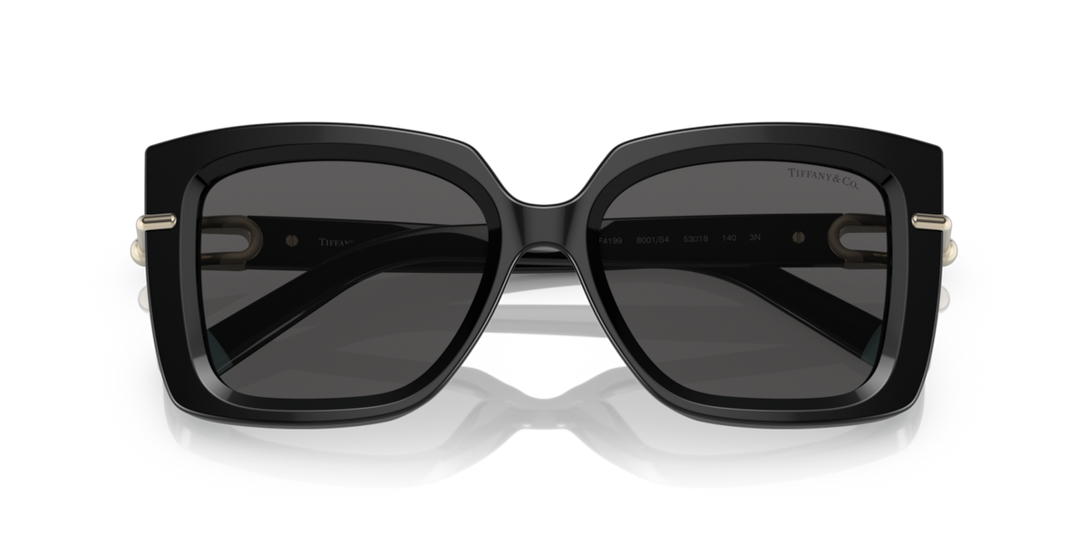 Tiffany & Co. TF4199 - Black / Dark grey - folded front view - 8001S4