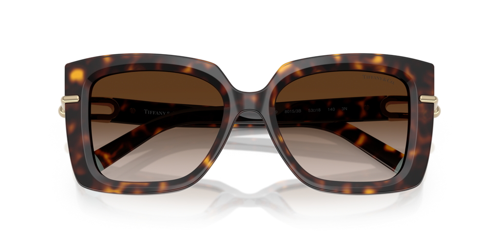 Tiffany & Co. TF4199 - Havana / Brown gradient - folded front view - 80153B