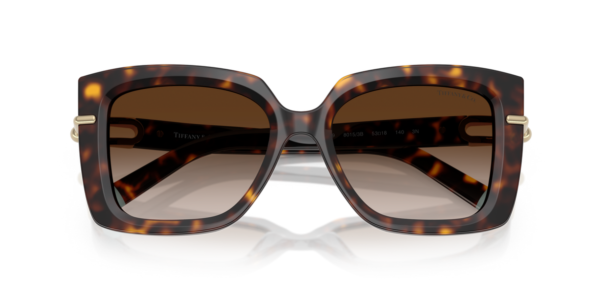 Tiffany & Co. TF4199 - Havana / Brown gradient - folded front view - 80153B