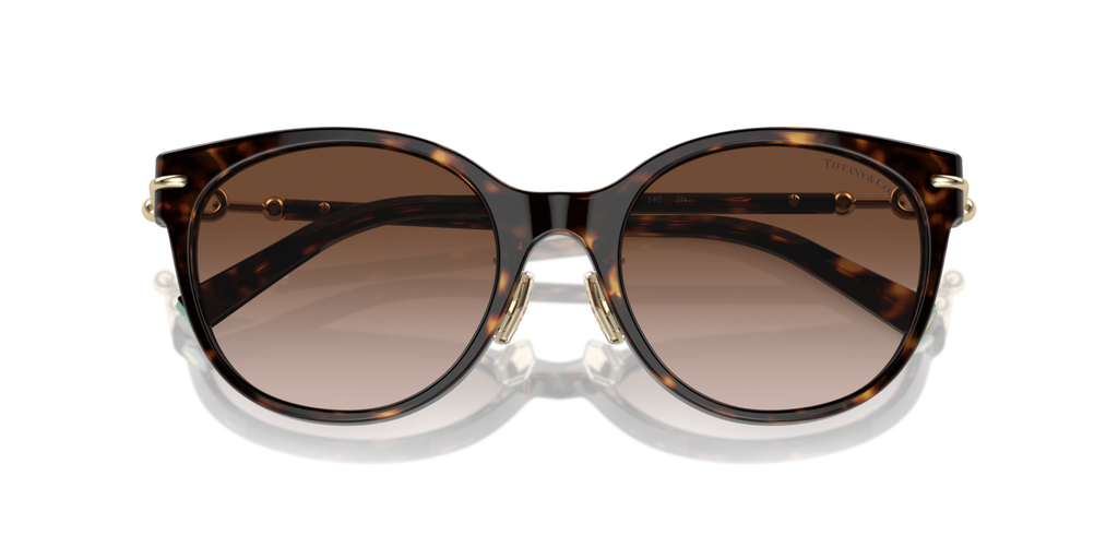 Tiffany & Co. TF4223D - Havana / Brown gradient - folded front view - 80153B