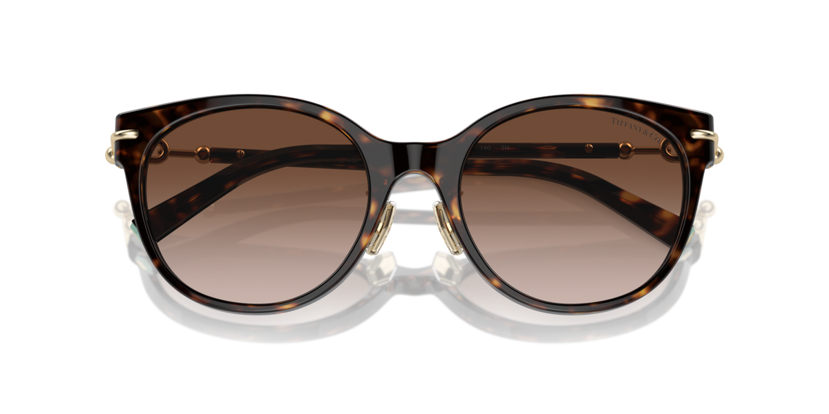 Tiffany & Co. TF4223D - Havana / Brown gradient - folded front view - 80153B