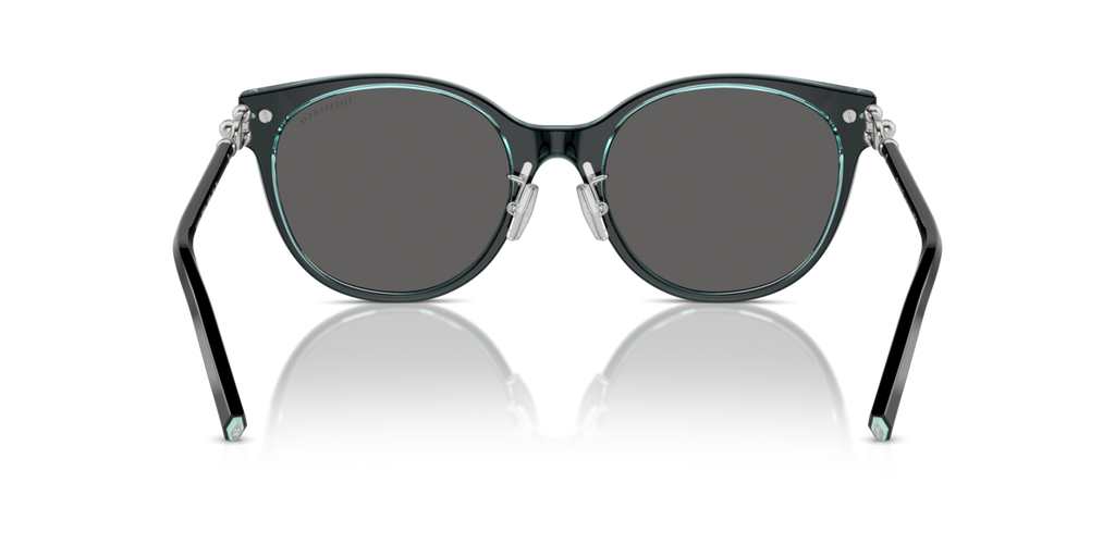 Tiffany & Co. TF4223D - Black on crystal tiffany blue / Dark grey - rear view - 8285S4