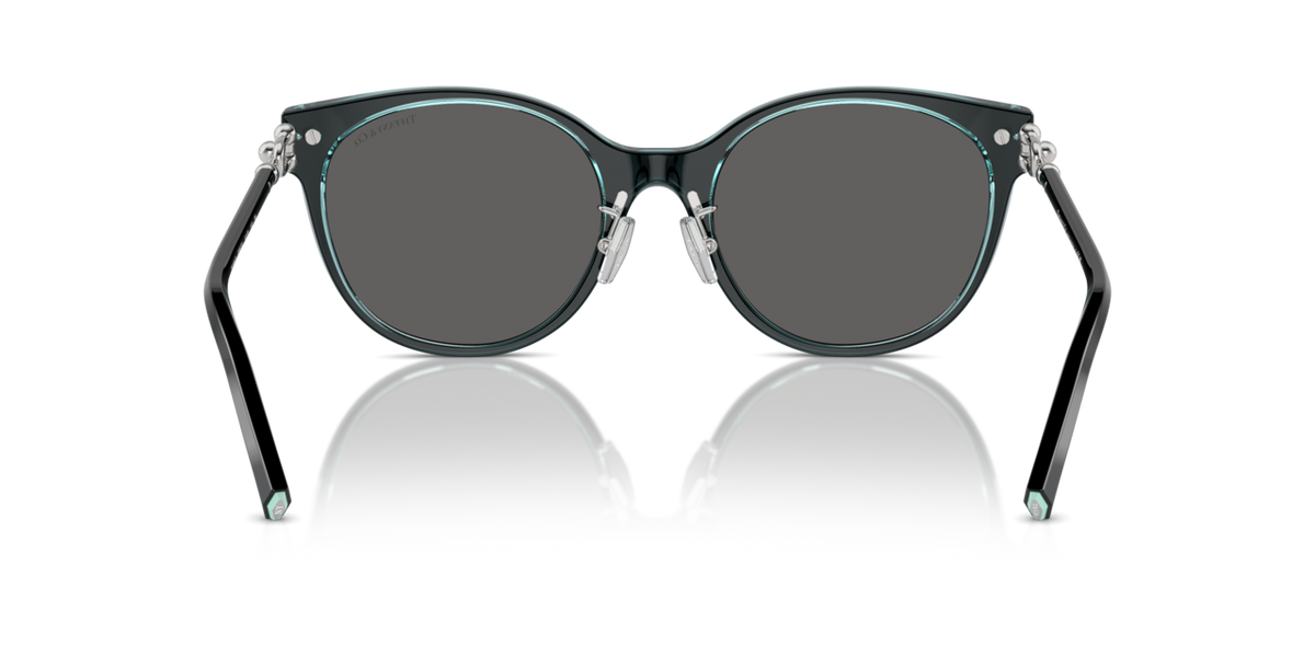 Tiffany & Co. TF4223D - Black on crystal tiffany blue / Dark grey - rear view - 8285S4
