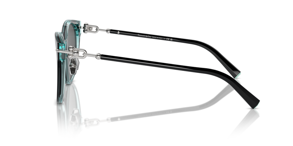 Tiffany & Co. TF4223D - Black on crystal tiffany blue / Dark grey - side view - 8285S4