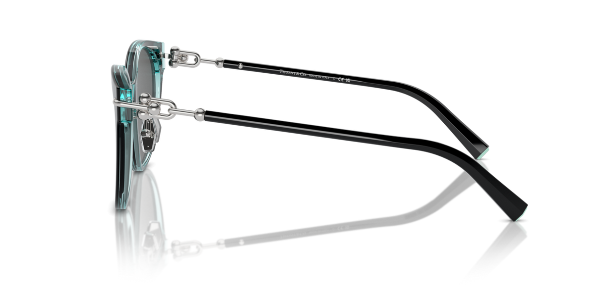 Tiffany & Co. TF4223D - Black on crystal tiffany blue / Dark grey - side view - 8285S4