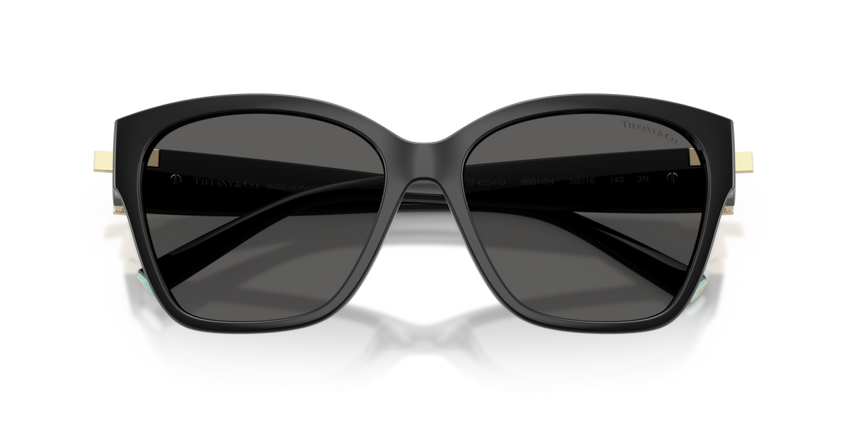 Tiffany & Co. TF4254U - Black / Dark grey - folded front view - 8001S4