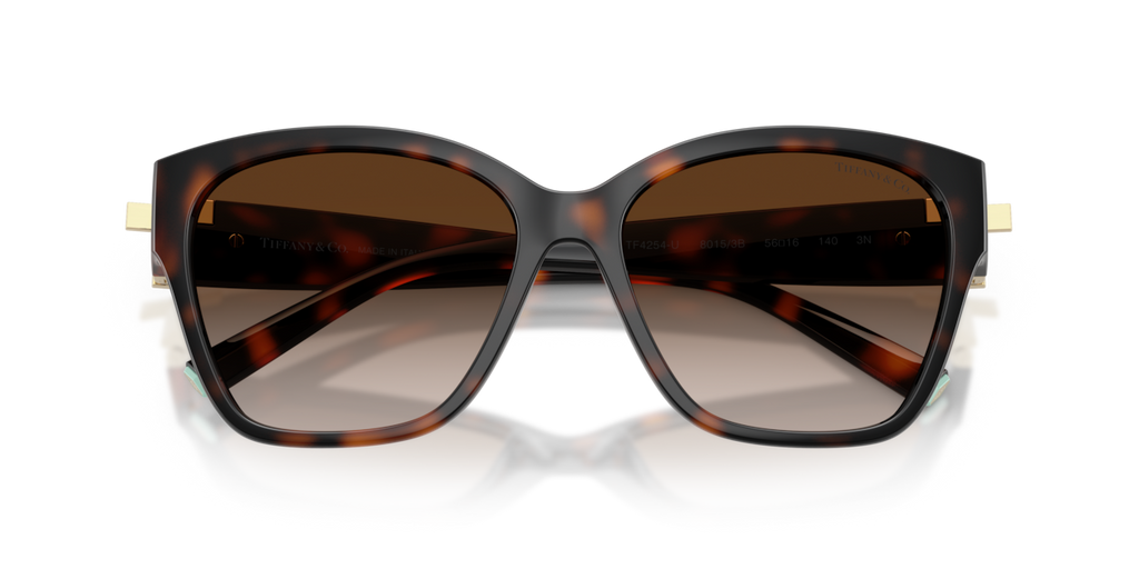 Tiffany & Co. TF4254U - Havana / Brown gradient - folded front view - 80153B