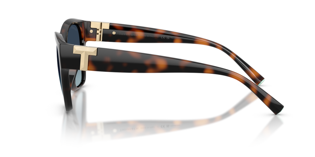 Tiffany & Co. TF4254U - Havana / Azure gradient blue polarized - side view - 84554U