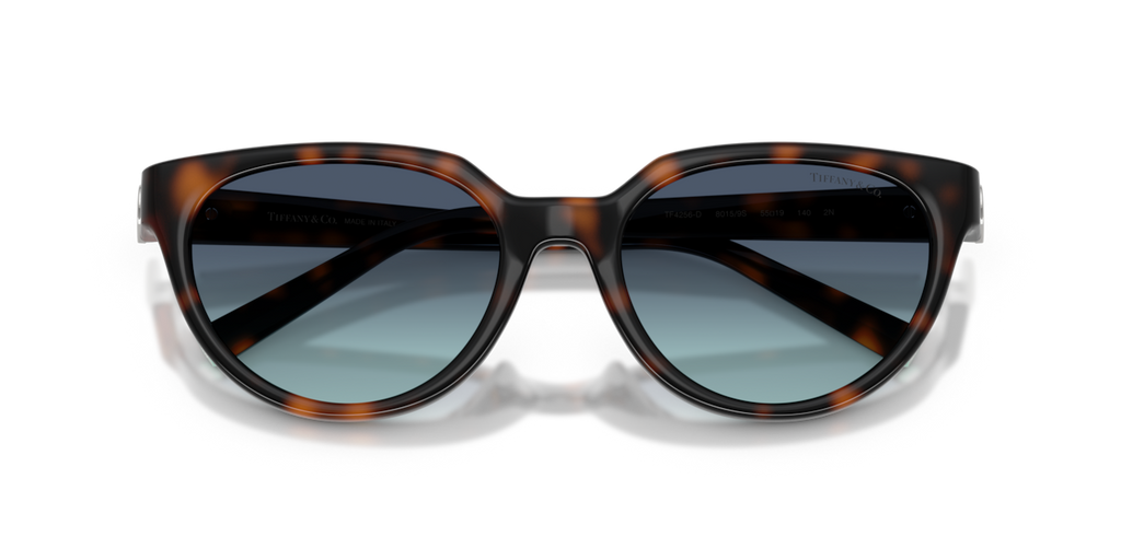 Tiffany & Co. TF4256D - Havana / Azure gradient blue - folded front view - 80159S
