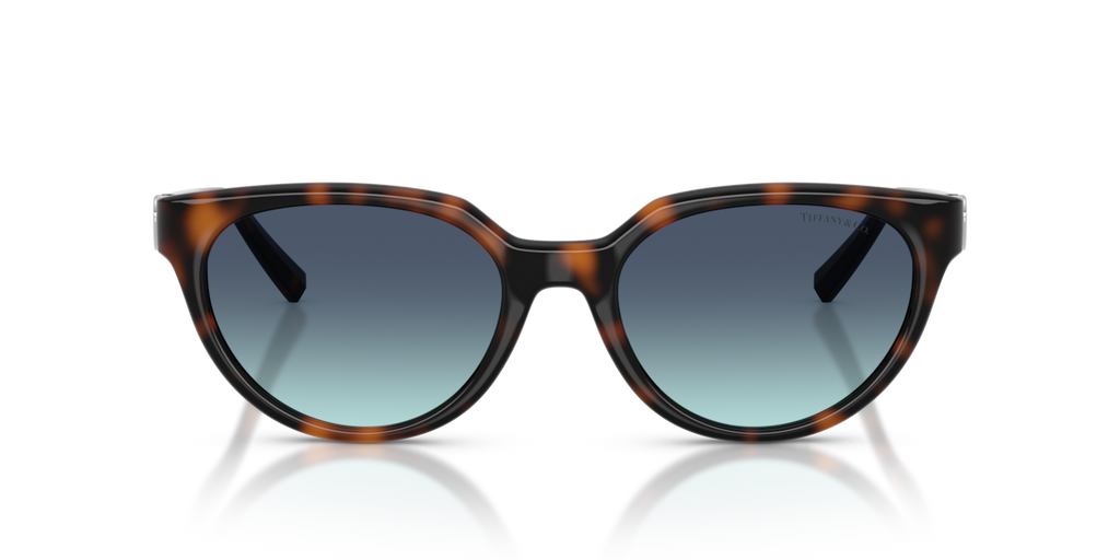 Tiffany & Co. TF4256D - Havana / Azure gradient blue - front view - 80159S