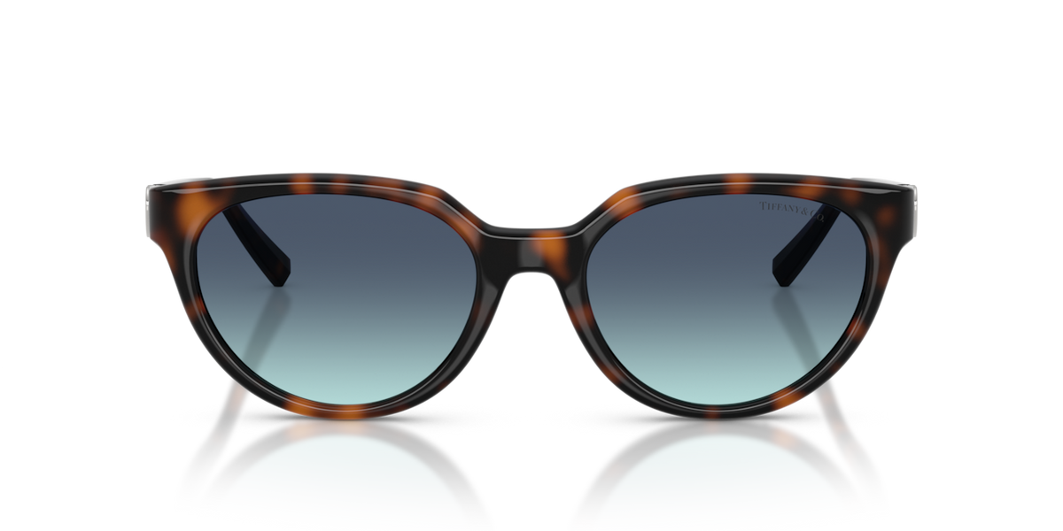 Tiffany & Co. TF4256D - Havana / Azure gradient blue - front view - 80159S
