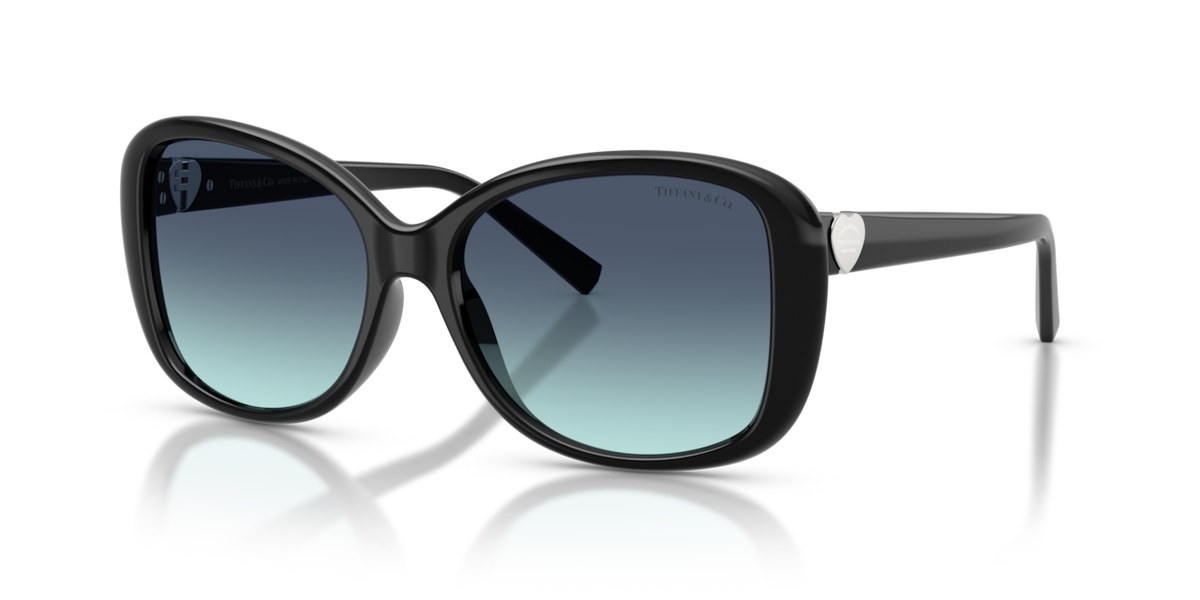 Tiffany & Co. TF4257U - Black / Azure gradient blue - three-quarter view - 80019S