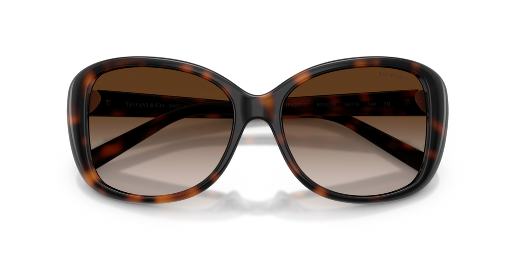 Tiffany & Co. TF4257U - Havana / Brown gradient - folded front view - 80153B