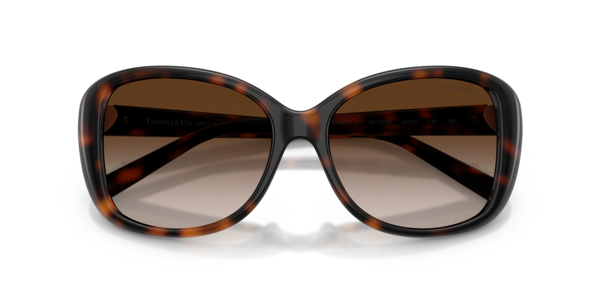 Tiffany & Co. TF4257U - Havana / Brown gradient - folded front view - 80153B