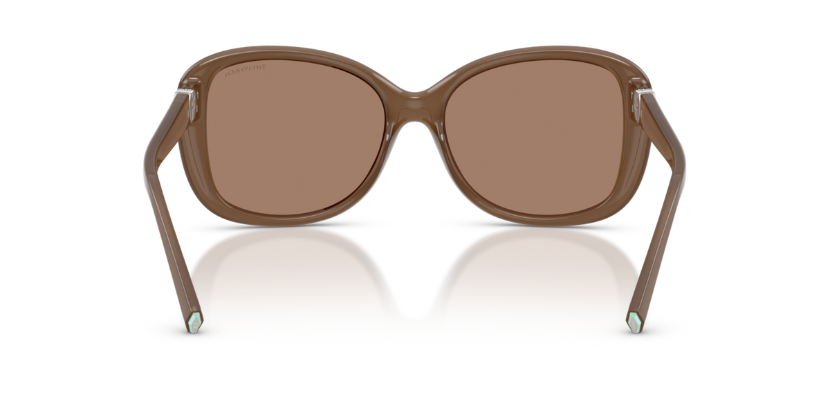 Tiffany & Co. TF4257U - Opal smoky quartz / Solid brown - rear view - 845973