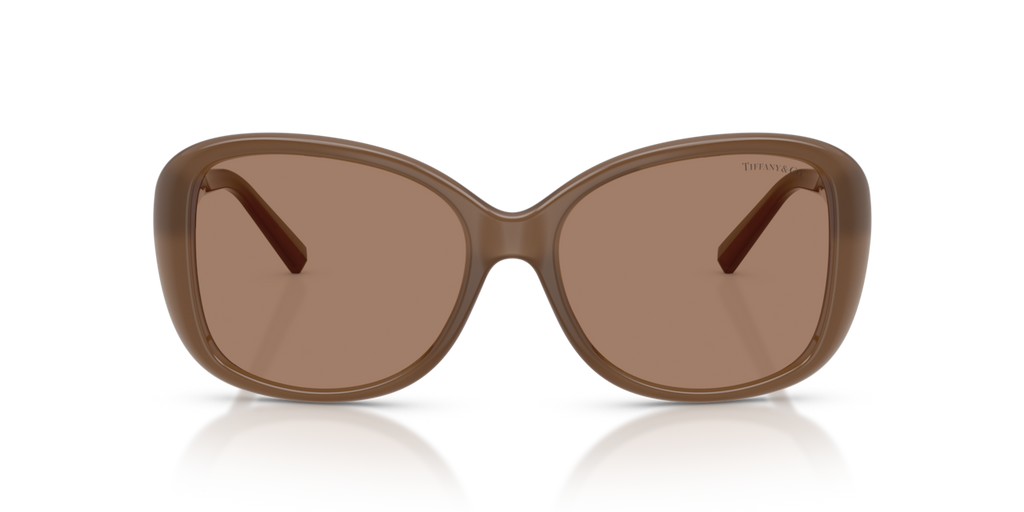 Tiffany & Co. TF4257U - Opal smoky quartz / Solid brown - front view - 845973
