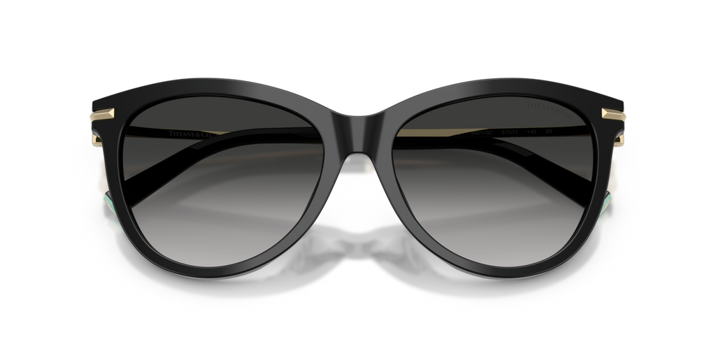 Tiffany & Co. TF4258BU - Black / Grey gradient - folded front view - 80013C