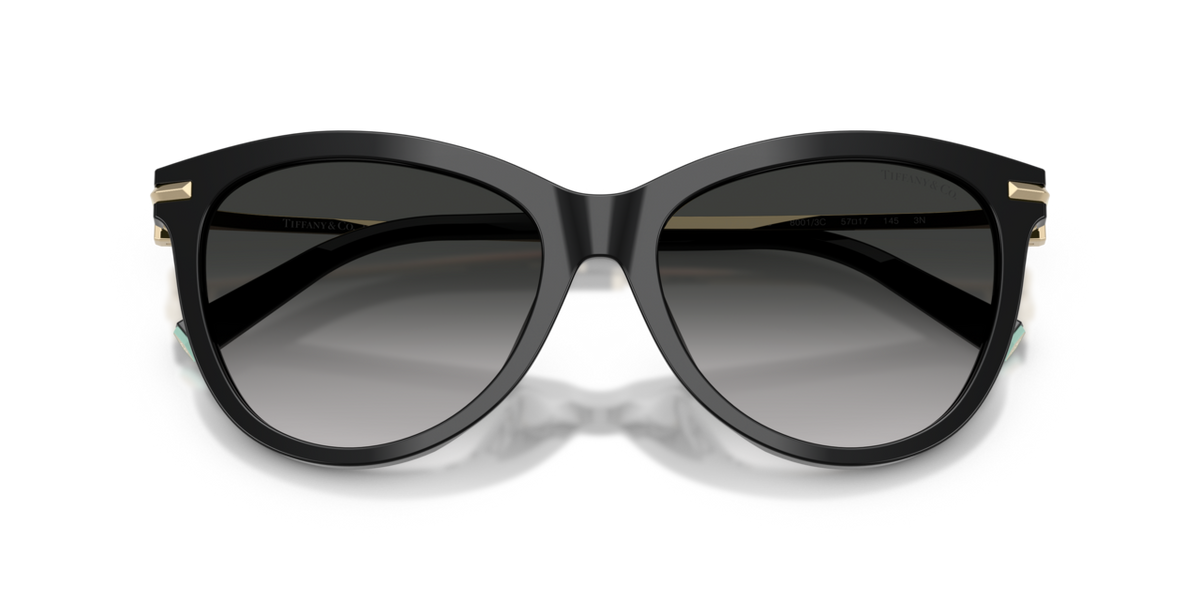 Tiffany & Co. TF4258BU - Black / Grey gradient - folded front view - 80013C