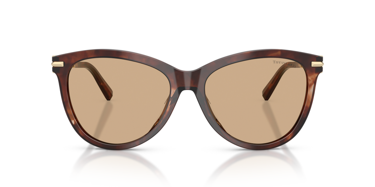 Tiffany & Co. TF4258BU - Spotted brown havana / Light yellow - front view - 8421/8