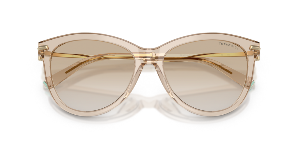 Tiffany & Co. TF4258BU - Crystal beige / Neutral gradient light grey - folded front view - 844511