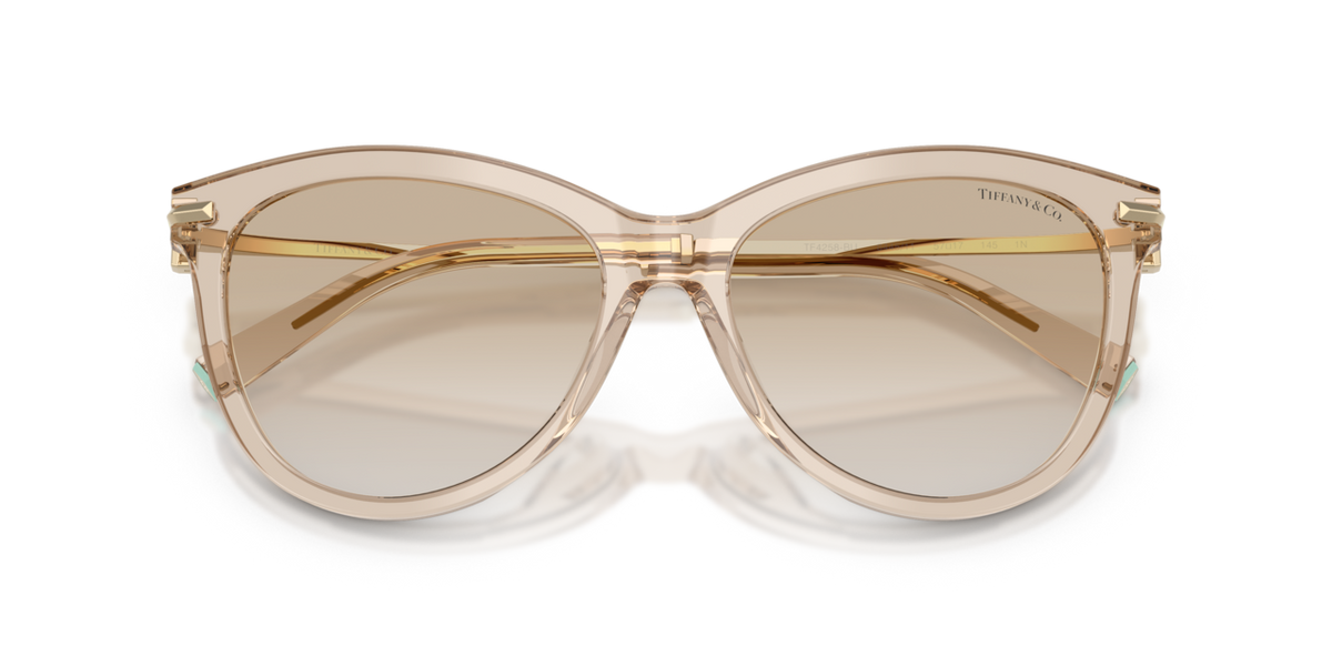 Tiffany & Co. TF4258BU - Crystal beige / Neutral gradient light grey - folded front view - 844511
