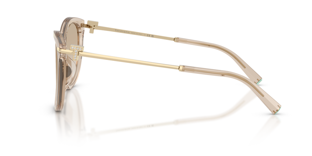 Tiffany & Co. TF4258BU - Crystal beige / Neutral gradient light grey - side view - 844511