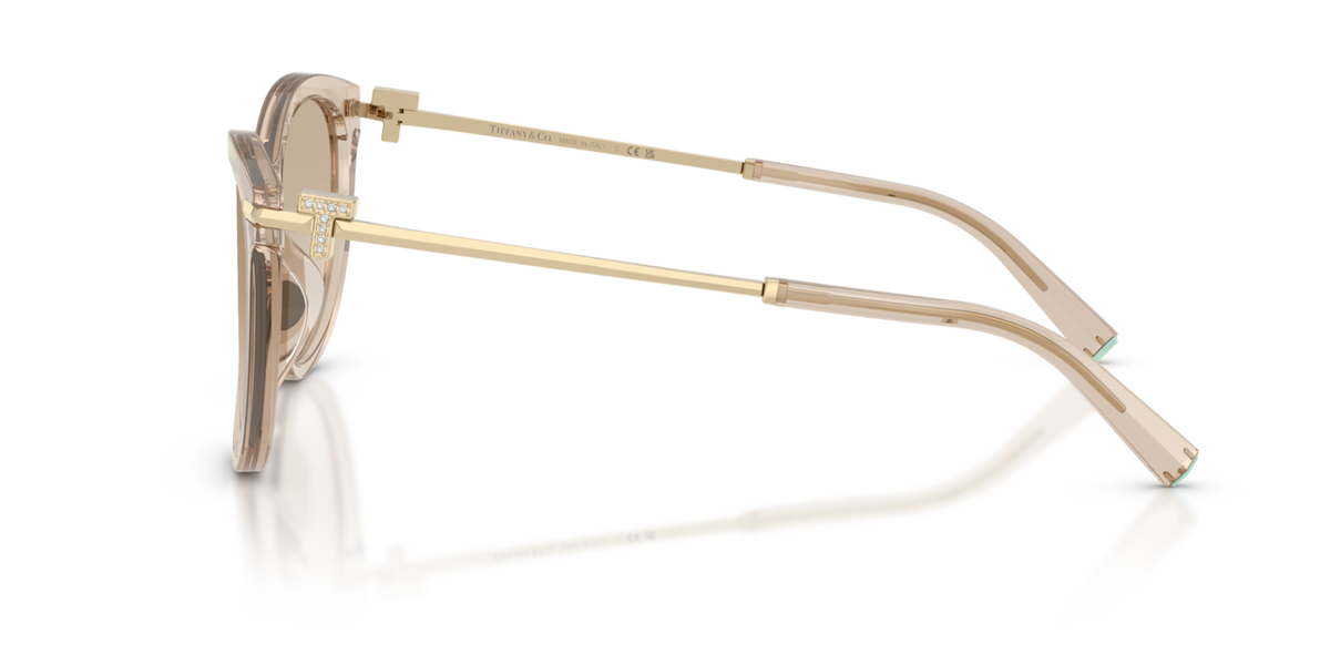 Tiffany & Co. TF4258BU - Crystal beige / Neutral gradient light grey - side view - 844511