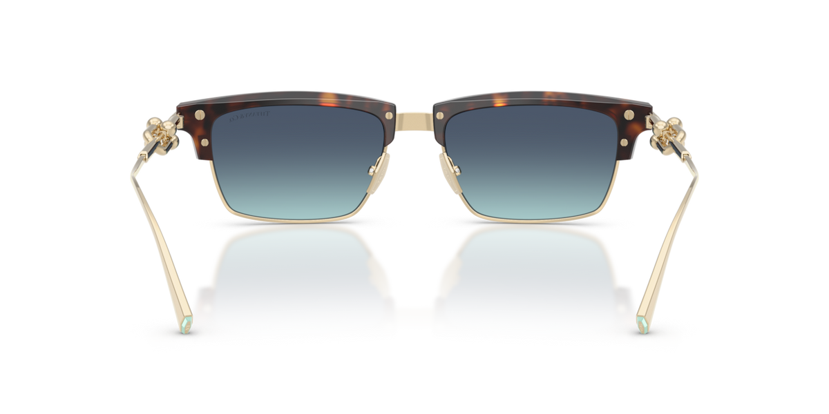 Tiffany & Co. TF4262K - Havana / Azure gradient blue - rear view - 80159S