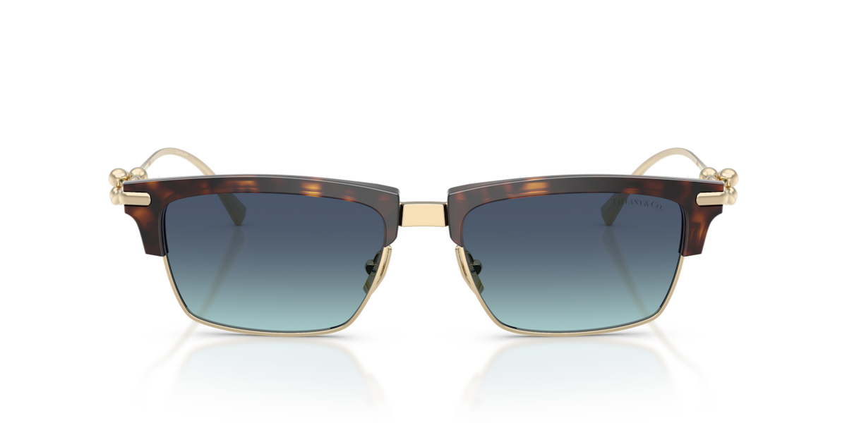 Tiffany & Co. TF4262K - Havana / Azure gradient blue - front view - 80159S