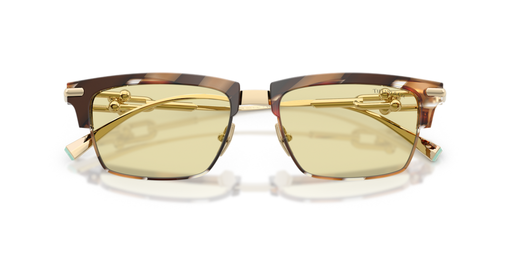 Tiffany & Co. TF4262K - Brown Havana / Brown Transitions - folded front view - 845485