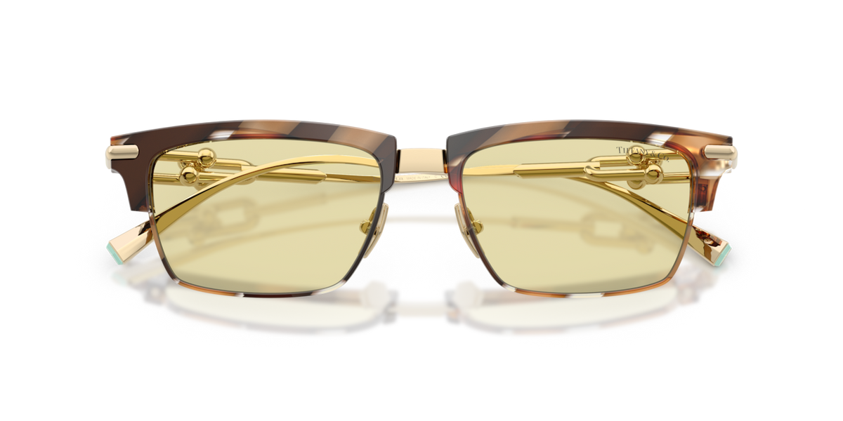 Tiffany & Co. TF4262K - Brown Havana / Brown Transitions - folded front view - 845485