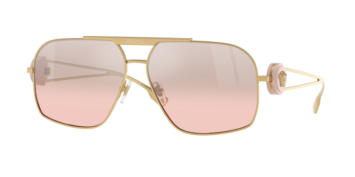 Versace VE2269 — Gold / Light pink mirror gradient silver — 10027E