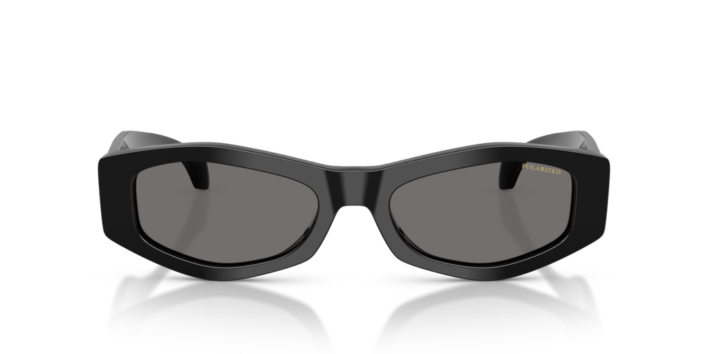 Versace VE4487 - Black / Dark grey polarized - front view [GB1/81]
