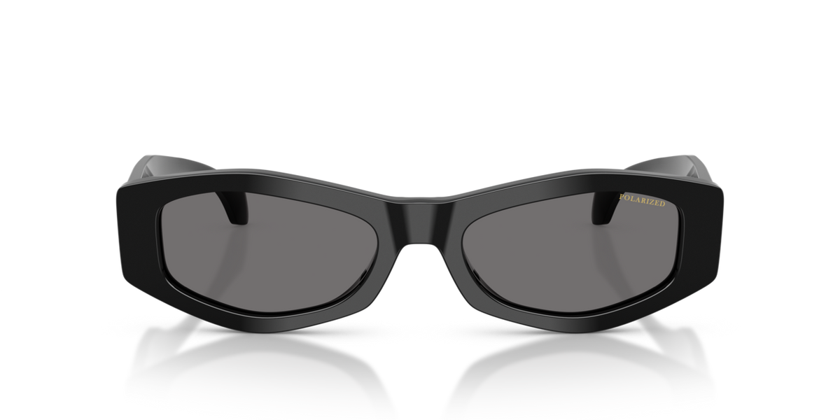 Versace VE4487 - Black / Dark grey polarized - front view [GB1/81]