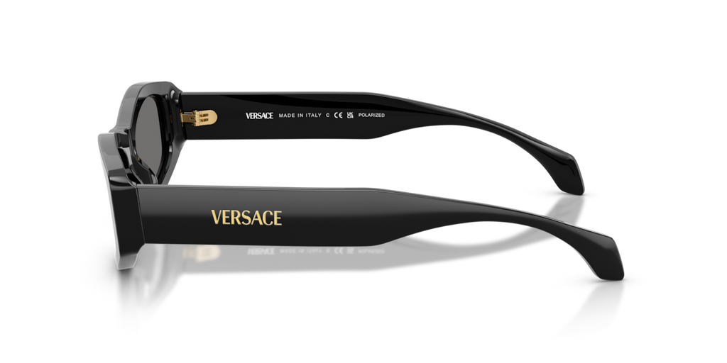 Versace VE4487 - Black / Dark grey polarized - side view [GB1/81]