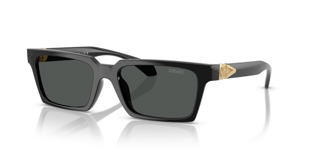 Versace VE4490U - Black / Dark grey - three-quarter view [GB1/87]