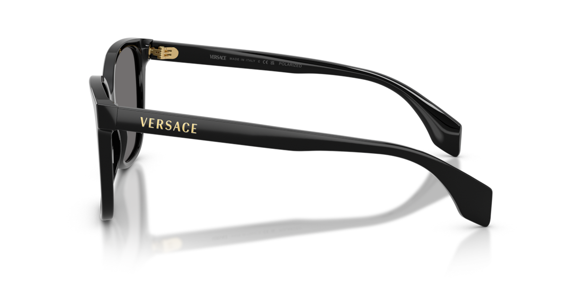 Versace VE4523 - Black / Dark grey polarized - side view [GB1/81]