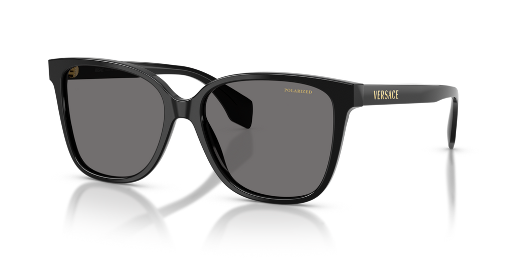Versace VE4523 - Black / Dark grey polarized - three-quarter view [GB1/81]