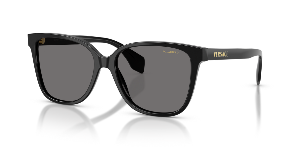 Versace VE4523 - Black / Dark grey polarized - three-quarter view [GB1/81]
