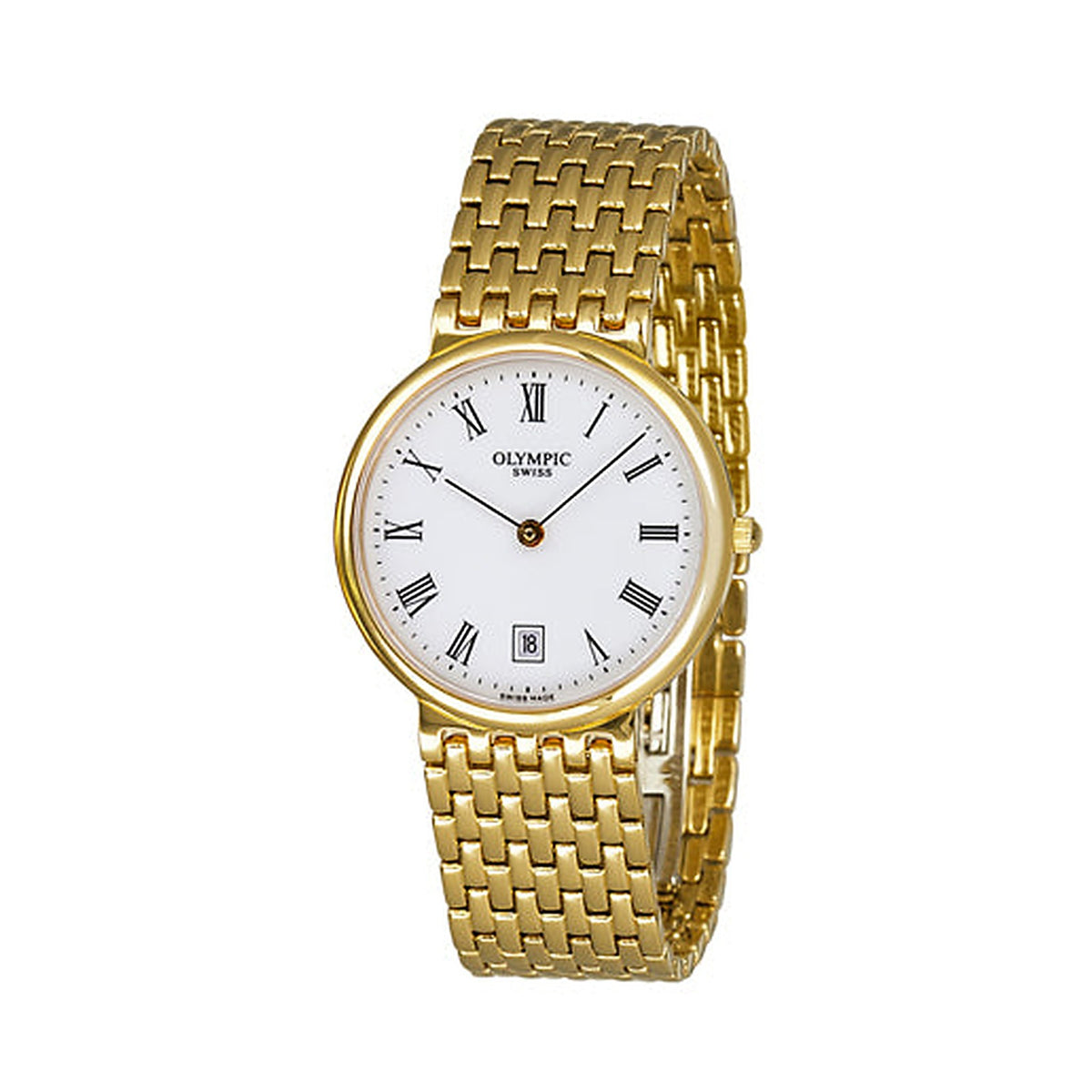 Olympic Swiss Gold Men’s Pinnacle Watch - product photo on white background